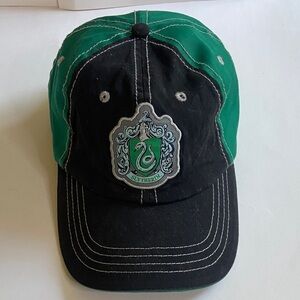 Harry Potter Slytherin Hat Snapback Green Black Adjustable Cap Adult